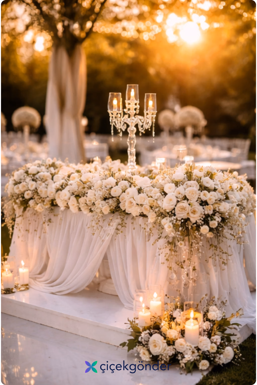 Kristal Bahçe Kır Düğünü | Lüks Çiçek Tasarımı ve Organizasyon