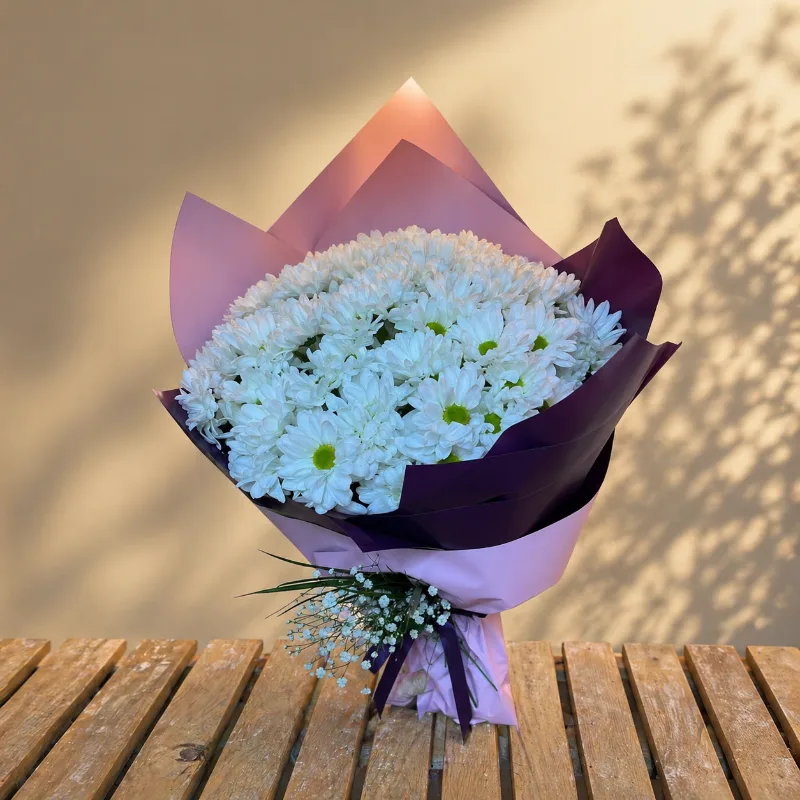 Dev Boy Beyaz Papatya Buketi